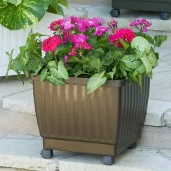 GSC Self-Watering Rolling Planters, 15"