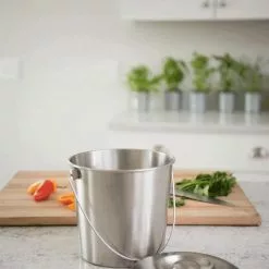 GSC Brushed Stainless Steel Compost Pail