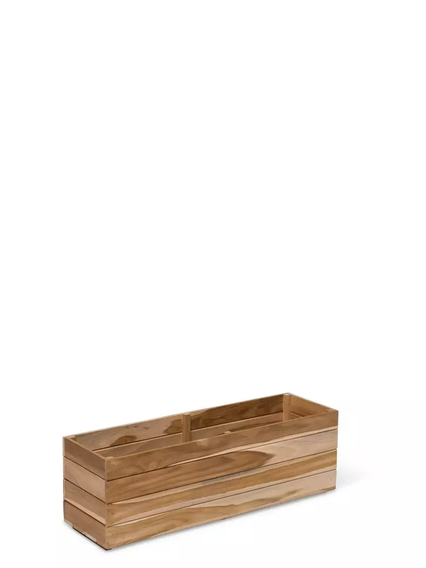 GSC Teak Window Boxes, 8" 4 GSC Teak Window Boxes, 8" - Image 2