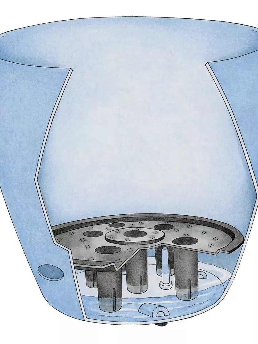 GSC Viva Round Self-Watering Rolling Planter, 14" Diameter 6 GSC Viva Round Self-Watering Rolling Planter, 14" Diameter - Image 4