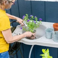 GSC Riverstone Outdoor Sink 12 GSC Riverstone Outdoor Sink -Plant Supports Shop 3 4 crop 8608797 0134 tif