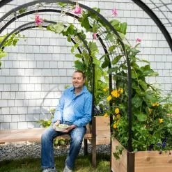 GSC Cedar Bench Kit, Eco-Stained, 48" 15 GSC Cedar Bench Kit, Eco-Stained, 48" -Plant Supports Shop 3 4 crop 8612976 0965