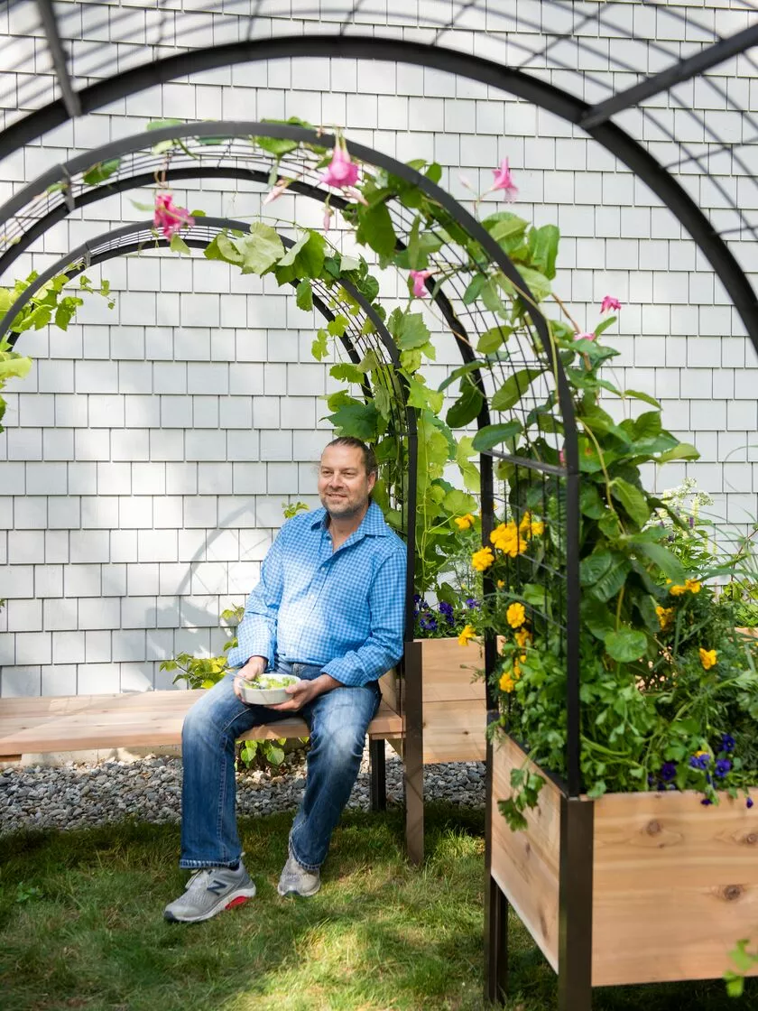 GSC Cedar Bench Kit, Eco-Stained, 48" 8 GSC Cedar Bench Kit, Eco-Stained, 48" - Image 6