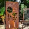 GSC Poppy Corten Steel Screen -Plant Supports Shop 3 4 crop 8612984 8313 poppy corten steel screen