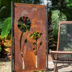 GSC Poppy Corten Steel Screen