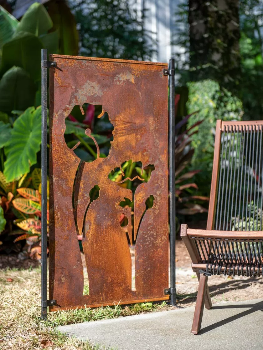 GSC Poppy Corten Steel Screen 3 GSC Poppy Corten Steel Screen