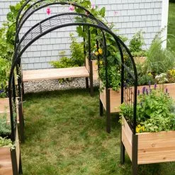 GSC Cedar Bench Kit, Eco-Stained, 48" 14 GSC Cedar Bench Kit, Eco-Stained, 48" -Plant Supports Shop 3 4 crop 8613463 0407