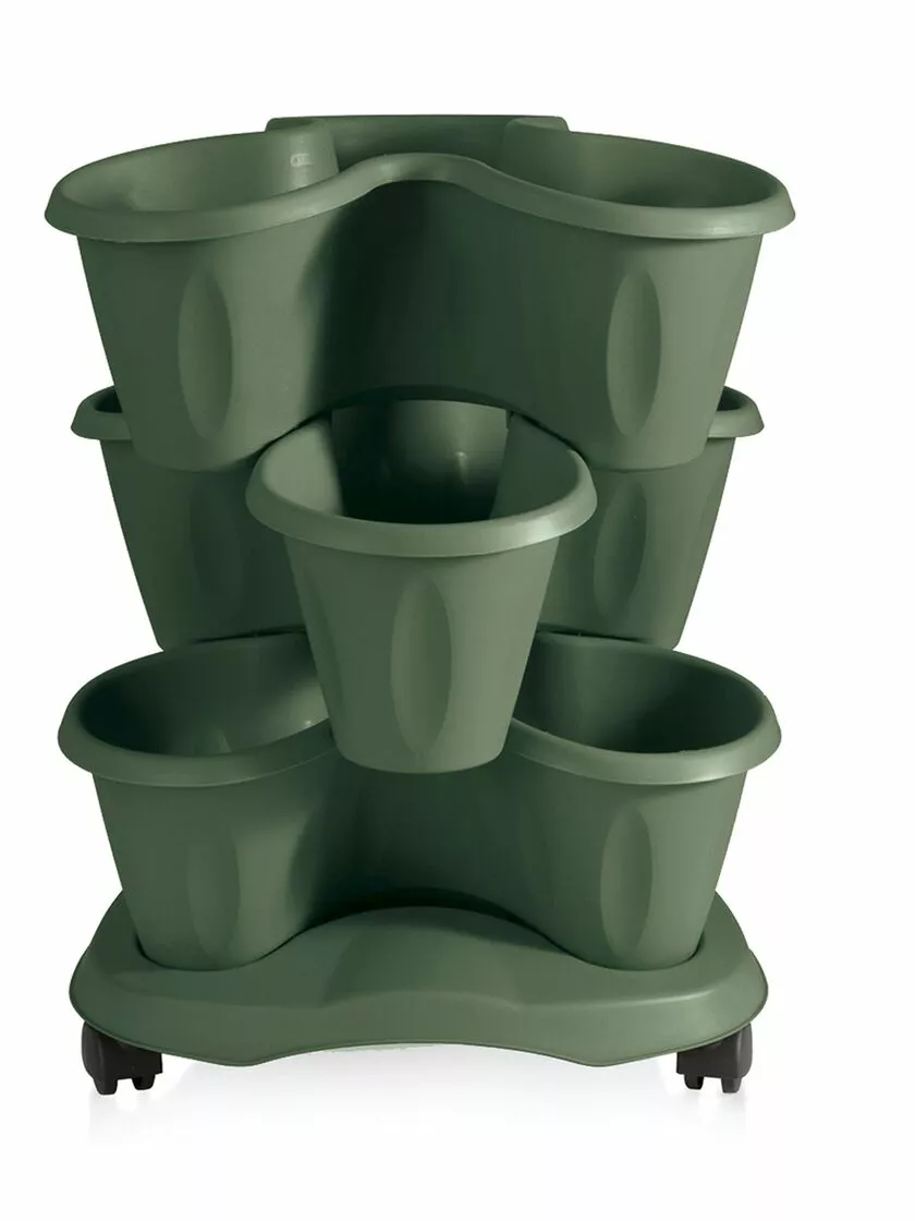 GSC Trifoglio 3-Tier Planter On Wheels 6 GSC Trifoglio 3-Tier Planter On Wheels - Image 4