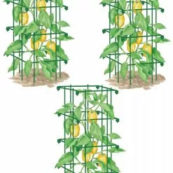 Plant Supports Shop -Plant Supports Shop 8587048 GR 001E pepper and eggplant cages set of 3 tif
