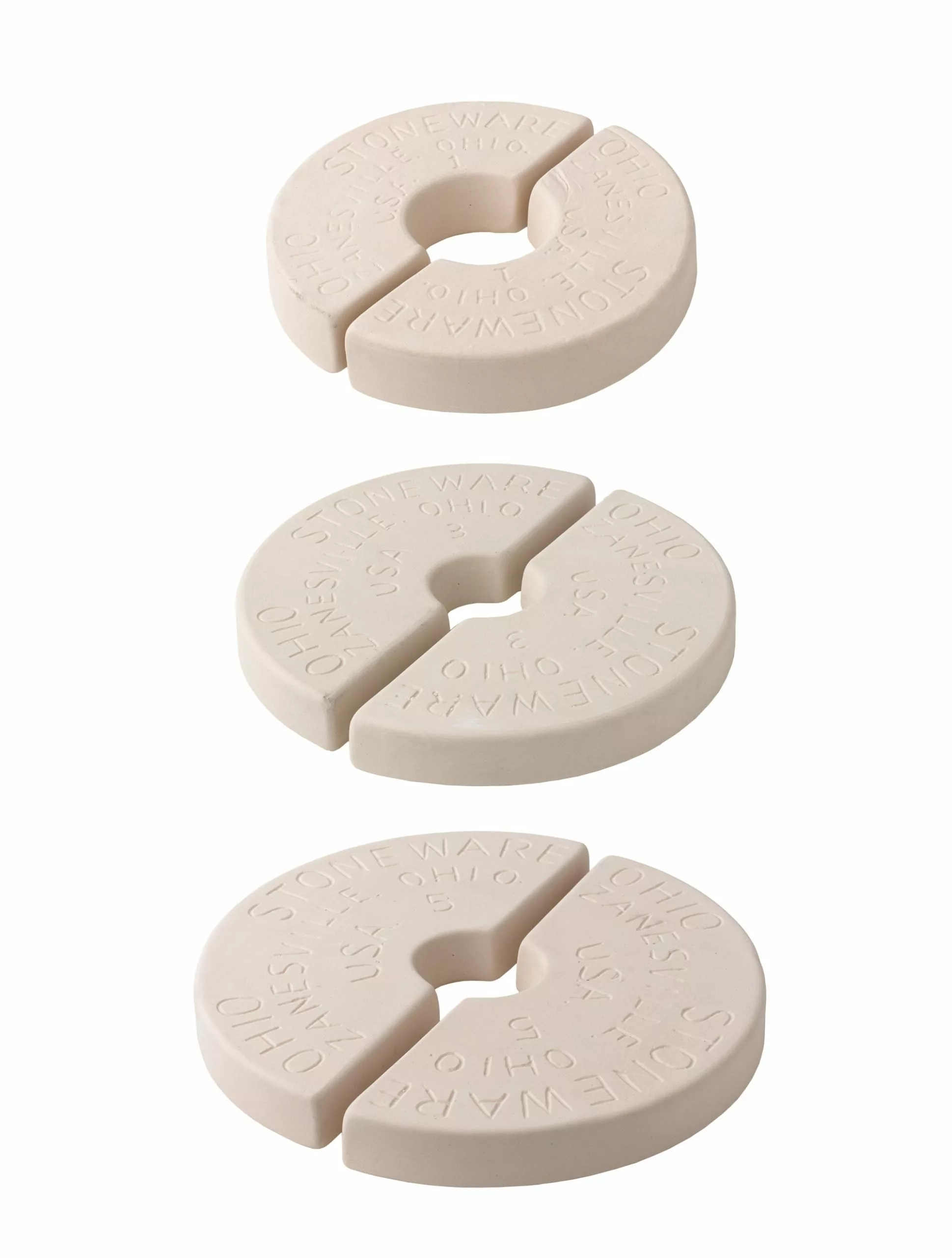 GSC Pickling Crock Weights 3 GSC Pickling Crock Weights