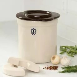 GSC Stoneware Pickling Crock Complete Kit