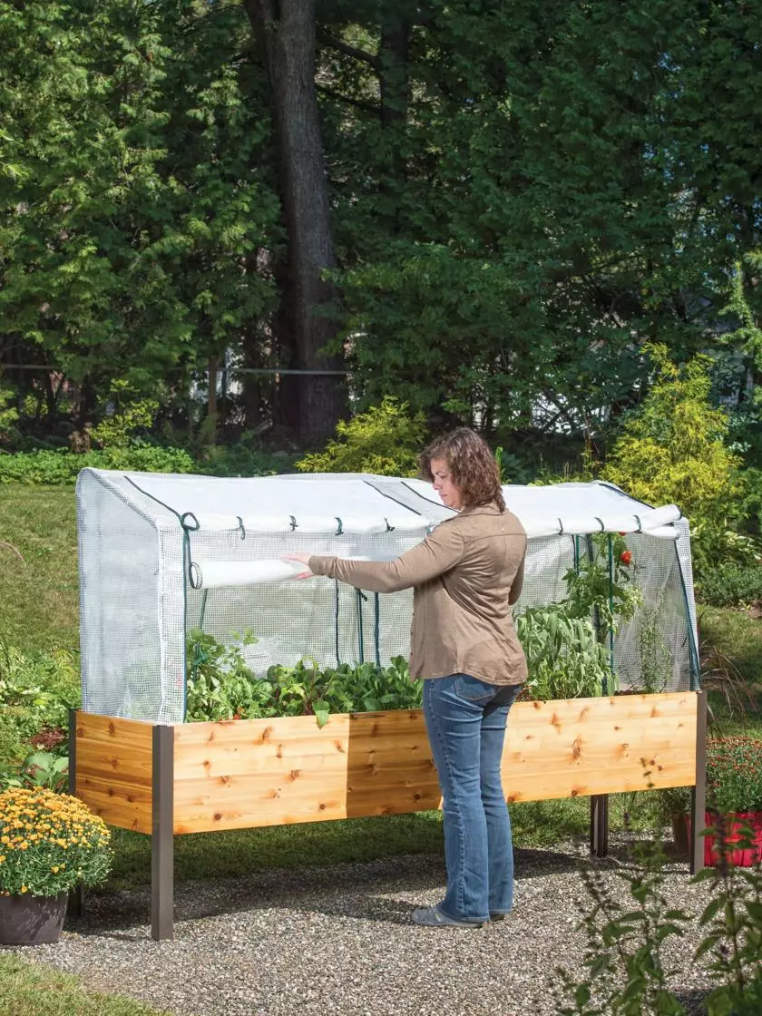 GSC Elevated Planter Box, Frame And 2 Covers Kit, 2' X 8' 7 GSC Elevated Planter Box, Frame And 2 Covers Kit, 2' X 8' - Image 5