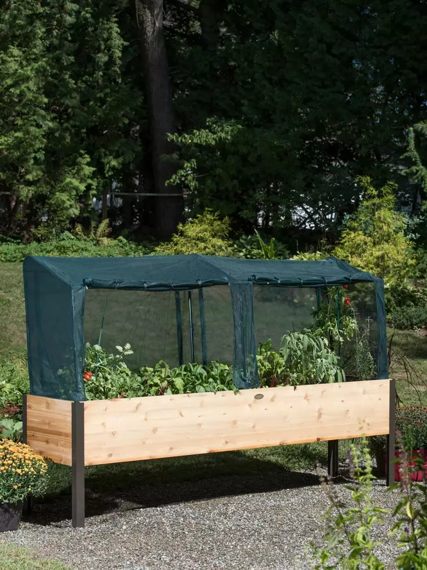 GSC Elevated Planter Box, Frame And 2 Covers Kit, 2' X 8' 4 GSC Elevated Planter Box, Frame And 2 Covers Kit, 2' X 8' - Image 2