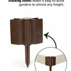 GSC Classic Sienna Versailles Sunburst Raised Garden Bed With 2" Boards 12 GSC Classic Sienna Versailles Sunburst Raised Garden Bed With 2" Boards -Plant Supports Shop 8588252 05v 1