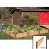 GSC L-Shaped Composite Raised Bed, 12'x12' With 1" Boards -Plant Supports Shop 8588254 02v sienna composite raised garden bed 1 inch l shaped