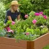 GSC Classic Sienna Composite Raised Bed, 11" High With 2" Board
