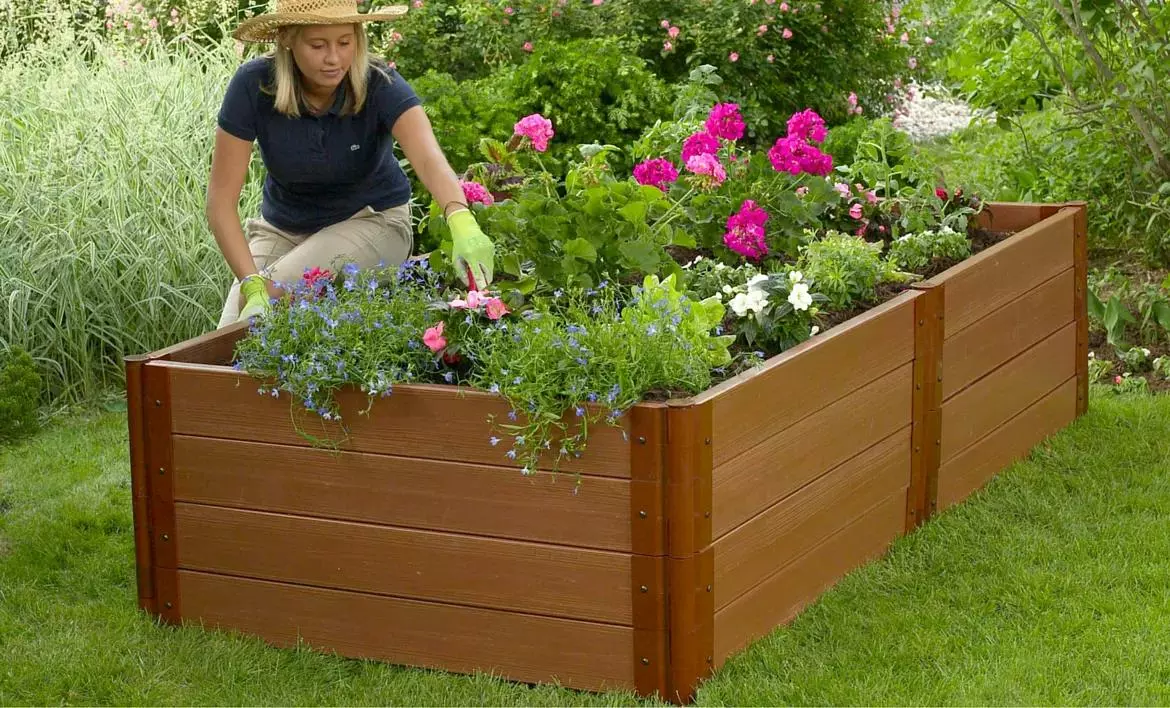 GSC Classic Sienna Raised Garden Beds 22" High With 2" Boards 3 GSC Classic Sienna Raised Garden Beds 22" High With 2" Boards