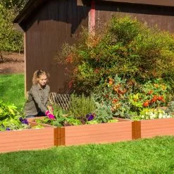 GSC Classic Sienna Composite Raised Bed, 11" High With 2" Board -Plant Supports Shop 8588267 03V tif