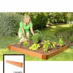 GSC Classic Sienna Composite Raised Bed, 5-1/2" High With 2" Boards