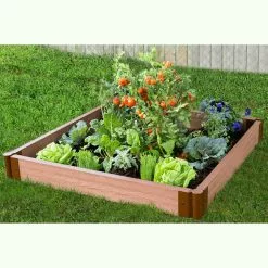 GSC Classic Sienna Composite Raised Bed, 5-1/2" High With 2" Boards -Plant Supports Shop 8588270 02v