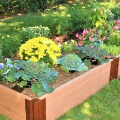GSC Classic Sienna Composite Raised Bed, 11" High With 2" Board -Plant Supports Shop 8588283 01V tif