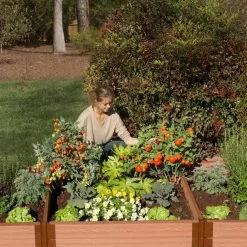 GSC Classic Sienna Composite Raised Bed, 11" High With 2" Board -Plant Supports Shop 8588283 03V tif