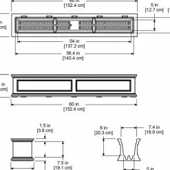 GSC Fairfield Self-Watering Window Box, 5’ 19 GSC Fairfield Self-Watering Window Box, 5’ -Plant Supports Shop 8588938 15V tif