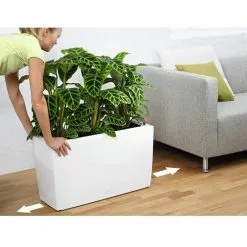 PRP Lechuza® Cararo Rectangular Indoor Planter With Casters 10 PRP Lechuza® Cararo Rectangular Indoor Planter With Casters -Plant Supports Shop 8590295 03v