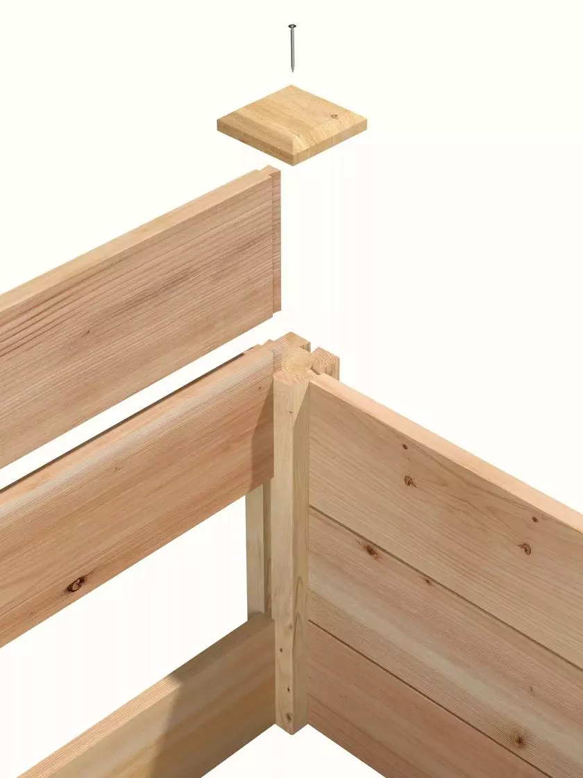 PRP Cedar Raised Garden Bed, 4' X 4' X 6" 5 PRP Cedar Raised Garden Bed, 4' X 4' X 6" - Image 3