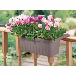 GSC Adjustable Self-Watering Railing Planter, 24" 10 GSC Adjustable Self-Watering Railing Planter, 24" -Plant Supports Shop 8592173 02V 3 4