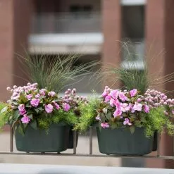 GSC Self-Watering Saddle Railing Planter, 16" 9 GSC Self-Watering Saddle Railing Planter, 16" -Plant Supports Shop 8592175GR 2430 tif