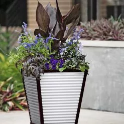 GSC Galvanized Self-Watering Planters