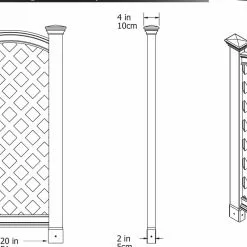 GSC Luxembourg Vinyl Privacy Screen -Plant Supports Shop 8593147 03V tif
