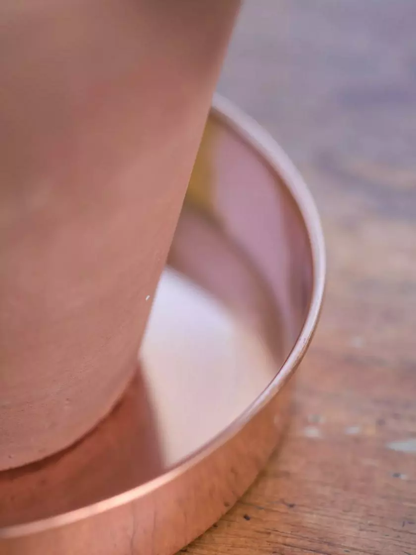 GSC Extra Small Round Copper Plant Tray, 8" 5 GSC Extra Small Round Copper Plant Tray, 8" - Image 3