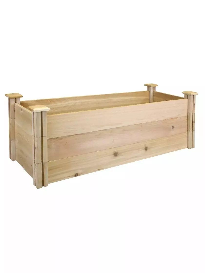 GSC Premium Cedar Raised Garden Beds, 16" X 48" 4 GSC Premium Cedar Raised Garden Beds, 16" X 48" - Image 2