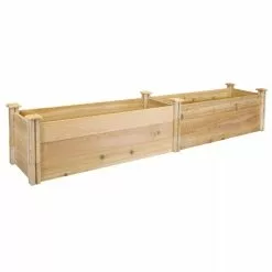 GSC Premium Cedar Raised Garden Bed, 16" X 96" -Plant Supports Shop 8593824 01V greenes premium cedar raised garden bed