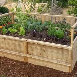 GSC OLT Raised Cedar Garden Bed, 3' X 6' -Plant Supports Shop 8594002 01V tif