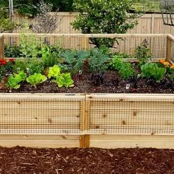 GSC OLT Raised Cedar Garden Bed, 3' X 6' -Plant Supports Shop 8594002 04V tif