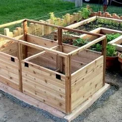 GSC OLT Raised Cedar Garden Bed, 3' X 6' -Plant Supports Shop 8594002 05V tif