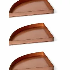 GSC Essex Quarter Round Plant Stand Trays, Set Of 3