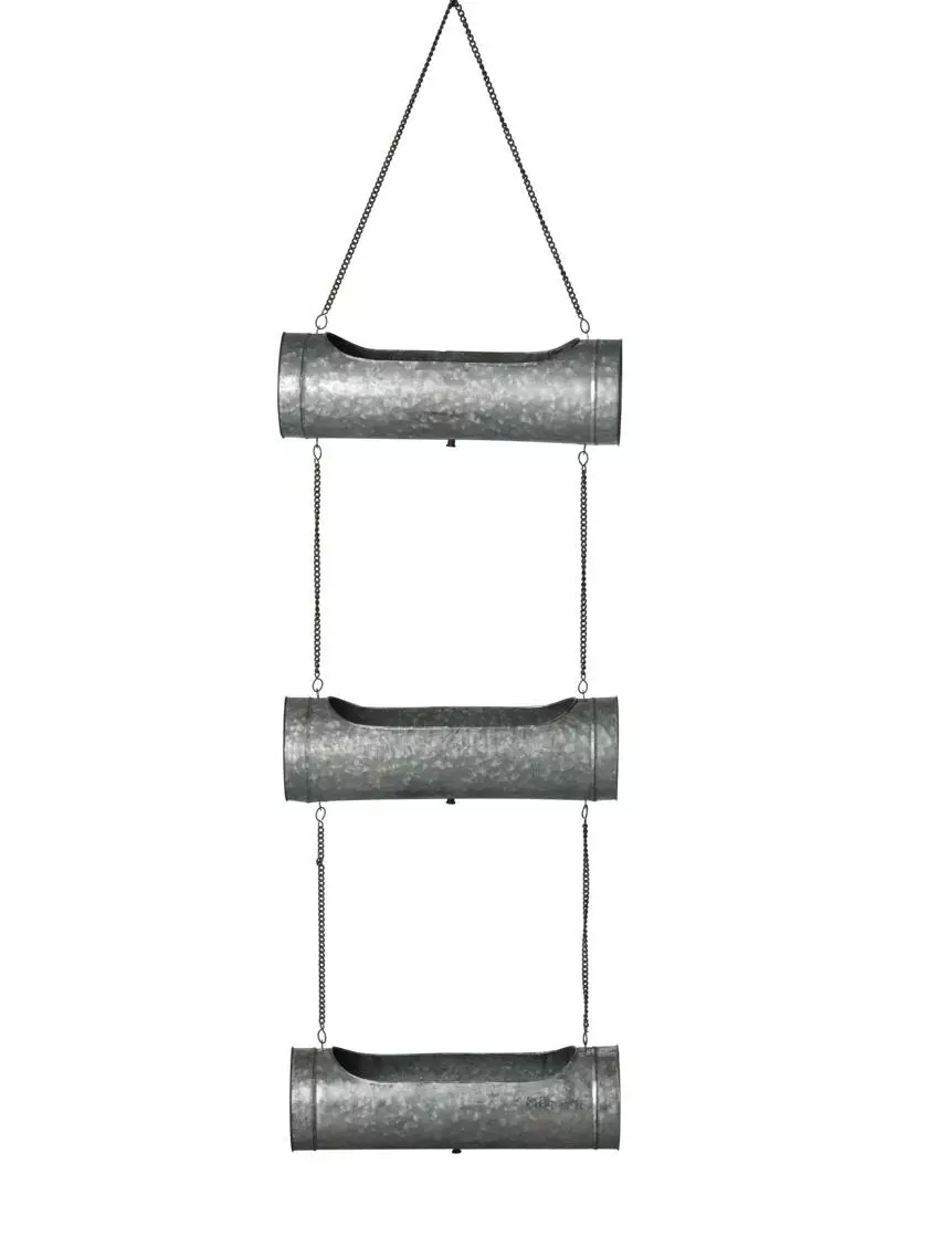 GSC Galvanized Hanging Triple Planter 8 GSC Galvanized Hanging Triple Planter - Image 6