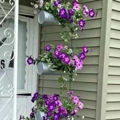 GSC Galvanized Hanging Triple Planter 12 GSC Galvanized Hanging Triple Planter -Plant Supports Shop 8595213 01CUST tif