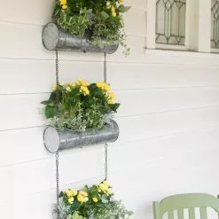 GSC Galvanized Hanging Triple Planter 11 GSC Galvanized Hanging Triple Planter -Plant Supports Shop 8595213 1108 tif