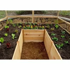 GSC Garden In A Box Cedar Raised Bed, 8' X 8' 5 GSC Garden In A Box Cedar Raised Bed, 8' X 8' -Plant Supports Shop 8595775 04V
