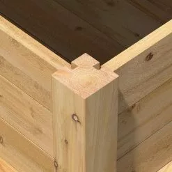 PRP Elevated Cedar Garden Bed, 2' X 4' X 31" -Plant Supports Shop 8596147 08V tif