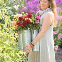 GSC Galvanized Flower Caddy -Plant Supports Shop 8597387 6011 tif