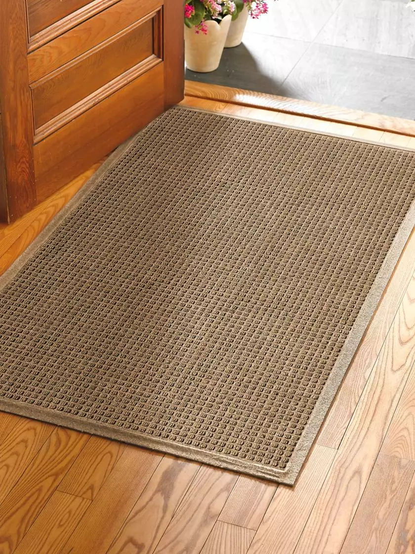 GSC Squares Water Glutton Doormat, 35" X 59" 3 GSC Squares Water Glutton Doormat, 35" X 59"