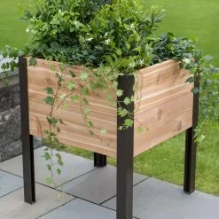 GSC Elevated Cedar Planter Box, 2' X 2'