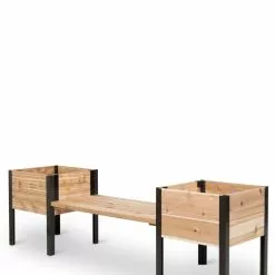 GSC Elevated Cedar Planter Bench Kit, Natural, 90" -Plant Supports Shop 8597992 10053 tif