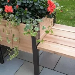 GSC Elevated Cedar Planter Bench Kit, Natural, 90" -Plant Supports Shop 8597992 9645 tif